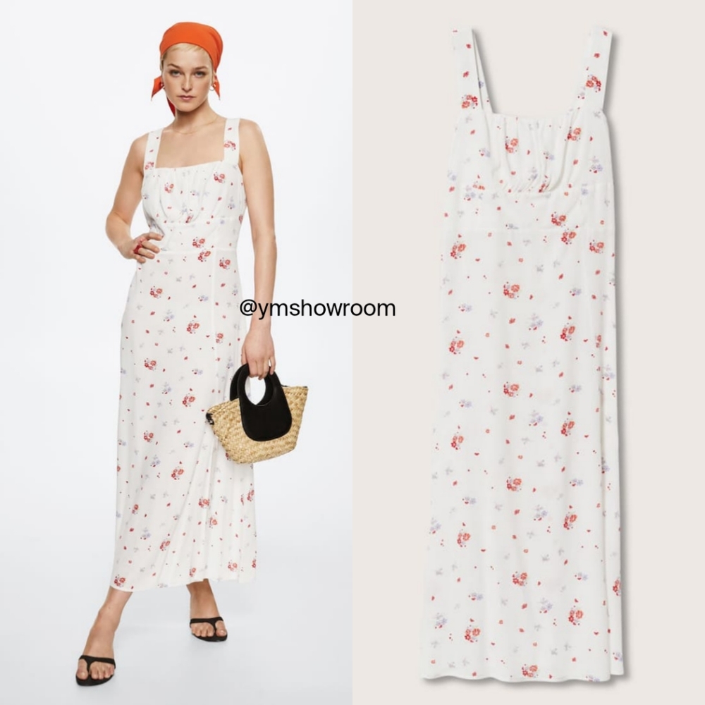 🔥Last 2🔥MANGO Floral midi dress